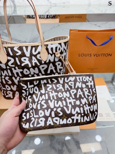 Louis Vuitton Womens Bags Handbags Luxury Brand Fashion Type NEVERFULL MM M21352 Silver Coated canvas