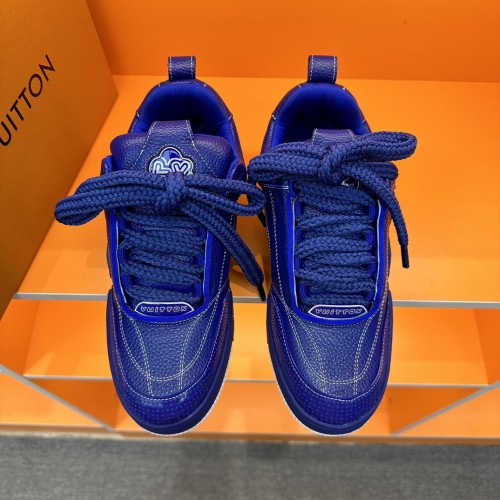 Louis Vuitton Mens Shoes Fashion Sneakers Design Luxury Brand LV TRAINER Skate SNEAKER Mix of materials with Original Box 1AB9XJ  