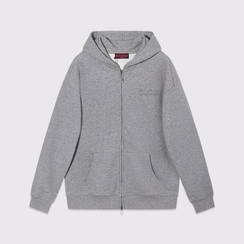 Gucci Womens Mens Zip Hoodie Luxury Brand Mens Sweatshirt Winter Fashion VISCOSE JERSEY SWEATSHIRT WITH EMBROIDERY 794337 XJGTW 1056   