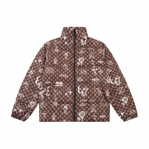 Louis Vuitton Men Womens Down Jacket Luxury Brand Mens Jackets Top Quality   