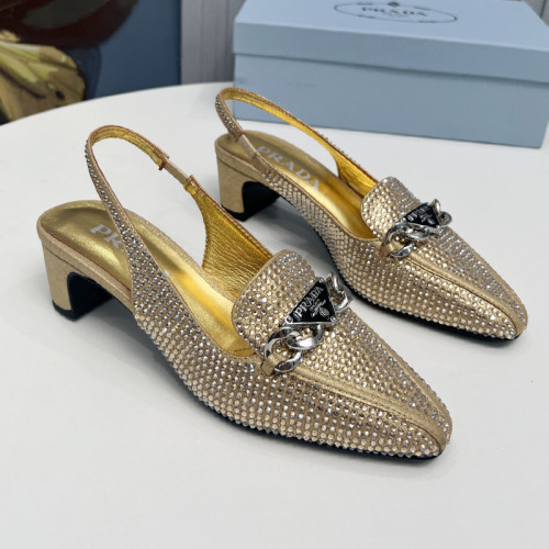 Prada Womens Shoes Sandals Casual Luxury Brand Pumps 4.5cm Heel with Original Box Whatsapp 