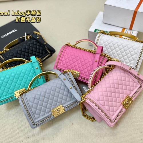 Chanel Womens Bags Shoulder Messenger Bags Chanel Leboy Bag Luxury Brand with Original Box