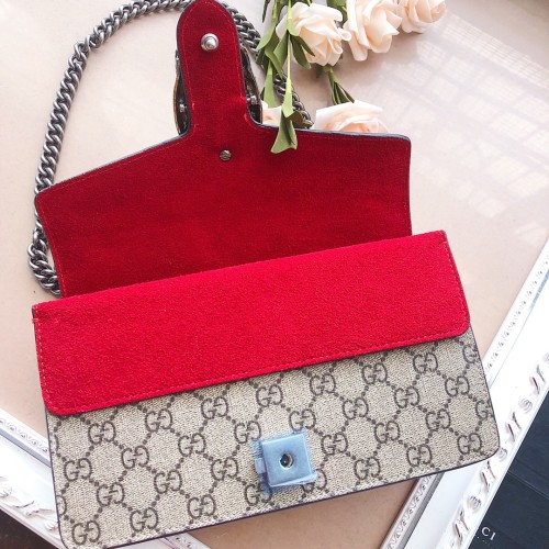 Gucci Womens Bags Crossbody Shoulder Messenger Bags Luxury Brand Dionysus GG small shoulder bag 499623 92TJN 8677 with Original Box