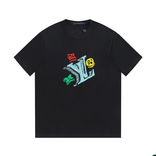 Louis Vuitton Luxury Brand Men Womens Short Sleeve T-Shirt   