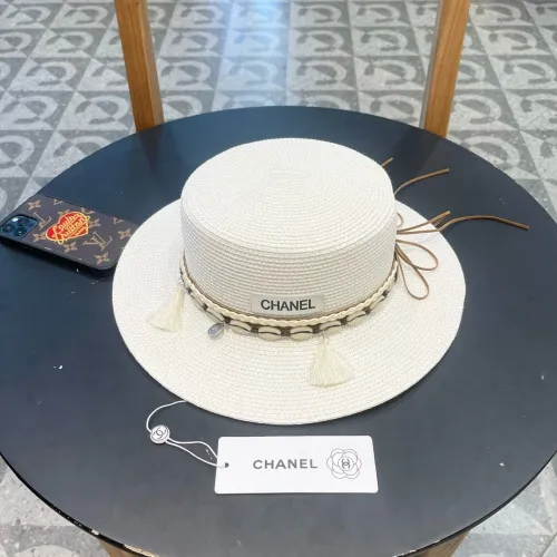 Chanel Womens Hats Luxury Brand Straw Hat with Original Box  