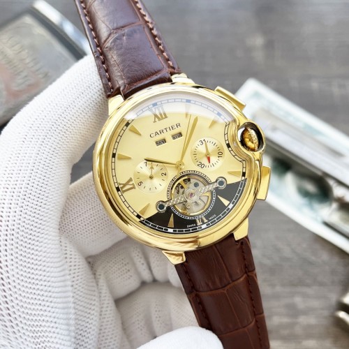 Cartier Mens Watch Luxury Brand Design Fashion Type with Original Box