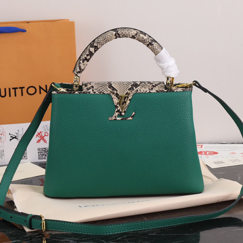 Louis Vuitton Womens Bags Handbags Luxury Brand CAPUCINES BB Leather Messenger Shoulder Bags M52689