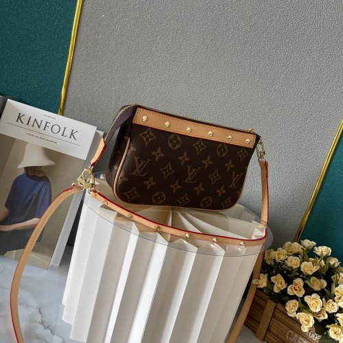 Louis Vuitton Womens Bags Clutch Wallets Luxury Brand Fashion Type Messenger Bags Multi Pochette Accessoires  