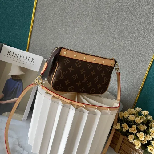 Louis Vuitton Womens Bags Clutch Wallets Luxury Brand Fashion Type Messenger Bags Multi Pochette Accessoires  