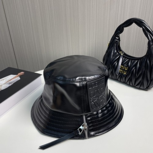 Loewe Womens Bucket Hat Luxury Brand Design Loewe Hats Fisherman hat in nappa calfskin with Original Box  