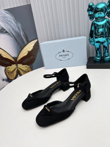 Prada Womens Shoes Sandals Casual Luxury Brand Pumps 4cm Heel with Original Box Whatsapp 
