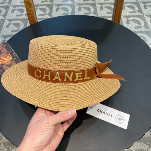 Chanel Womens Hats Luxury Brand Straw Hat Bucket Hat with Original Box  