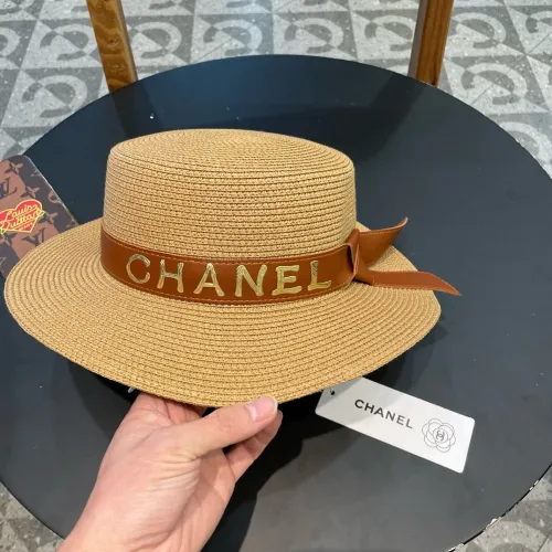 Chanel Womens Hats Luxury Brand Straw Hat Bucket Hat with Original Box  