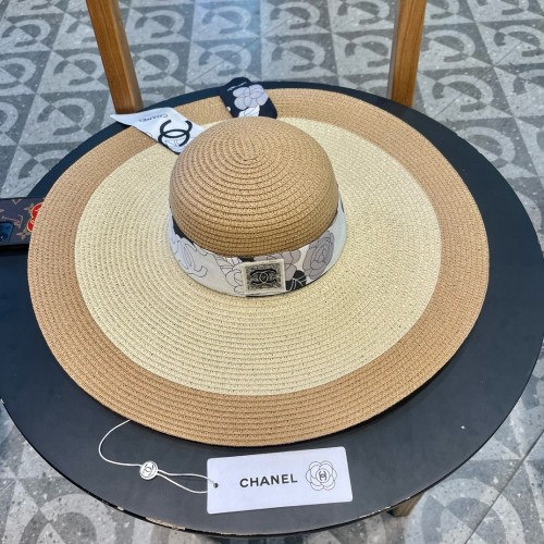 Chanel Womens Hats Luxury Brand Straw Hat with Original Box  