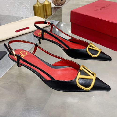 Valentino Garavani Women Fashion Shoes Pumps Luxury Brand Vlogo Signature Calfskin with Original Box 4cm Heel