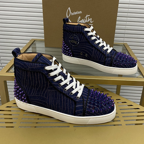 Christian Louboutin Mens Shoes Sneakers Luxury Brand Red Bottom Design Sports Footwears with Original Box