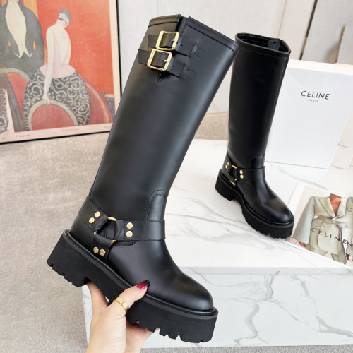 Celine Womens Shoes Boots Knee Length Luxury Brand Fashion Boots for Women