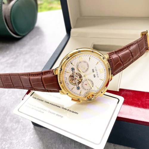 Cartier Mens Watch Luxury Brand Design Fashion Type with Original Box