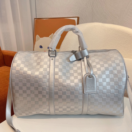 Louis Vuitton Womens and Mens Unisex Bags Luxury Brand LV Keepall Bandoulière 50 Fashion Design Travel Bag