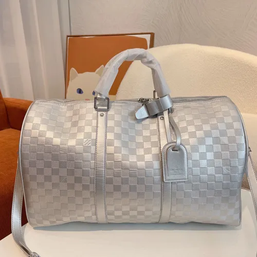 Louis Vuitton Womens and Mens Unisex Bags Luxury Brand LV Keepall Bandoulière 50 Fashion Design Travel Bag