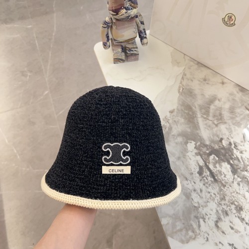 Celine Womens Hats Luxury Brand Design Celine Knit Bucket Hat with Original Box  