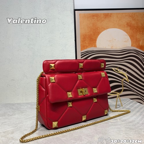 Valentino Womens Bags Crossbody Bags Handbags Luxury Brand Valentino Garavani Roman Stud with Original Box V009083#  