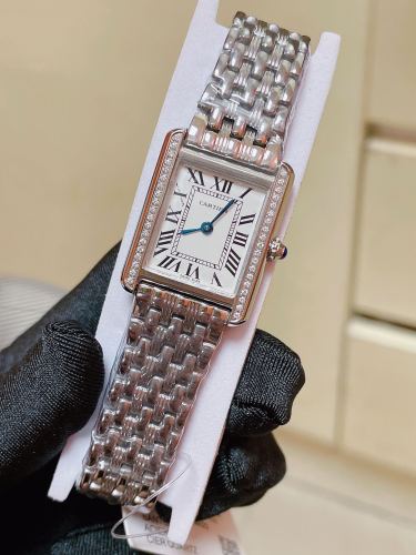 Cartier Womens Watch Luxury Brand Design Fashion Type with Original Box