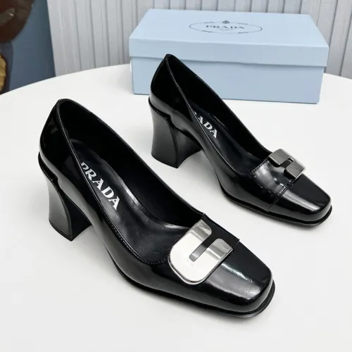 Prada Womens Shoes Casual Luxury Brand Pumps 8.5cm Heel with Original Box Whatsapp 