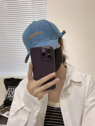 Burberry Womens Mens Cap Baseball Hat Luxury Brand with Original Box  