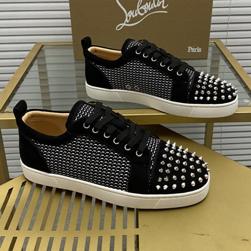 Christian Louboutin Mens Shoes Sneakers Luxury Brand Red Bottom Design Sports Footwears with Original Box