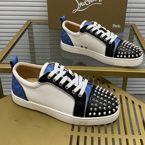 Christian Louboutin Mens Shoes Sneakers Luxury Brand Red Bottom Design Sports Footwears with Original Box