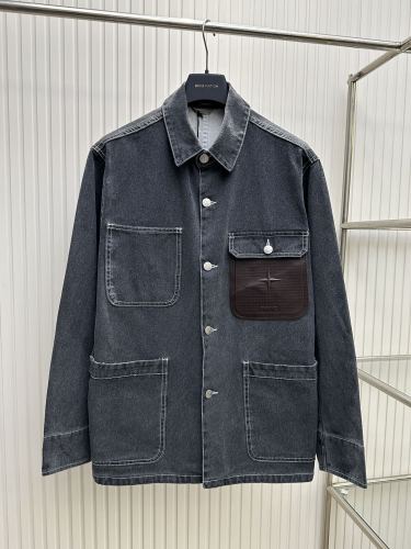 Dior x Stone Island Men Womens Coat Jackets Luxury Brand Mens Denim Jacket Top Quality   
