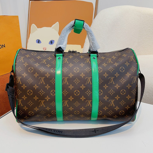 Louis Vuitton Womens and Mens Unisex Bags Luxury Brand LV Keepall Bandoulière 45 Fashion Design Travel Bag
