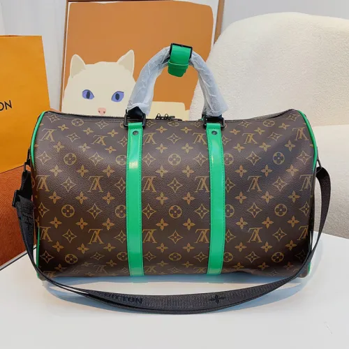 Louis Vuitton Womens and Mens Unisex Bags Luxury Brand LV Keepall Bandoulière 45 Fashion Design Travel Bag