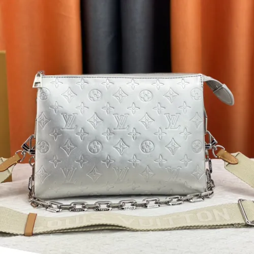 Louis Vuitton Womens Bags Messenger Shoulder Bags Luxury Brand COUSSIN PM M59277 with Original Box Monogram embossed lambskin