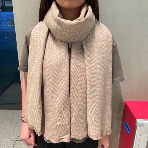 Louis Vuitton Scarves Men Womens Fashion Scarf with Original Box   