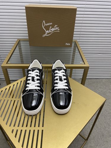 Christian Louboutin Mens Shoes Sneakers Luxury Brand Red Bottom Design Sports Footwears with Original Box