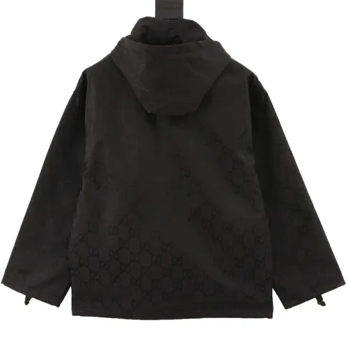 Gucci Men Womens Jackets Coat Luxury Brand Mens Jackets GG NYLON JACQUARD JACKET Top Quality   