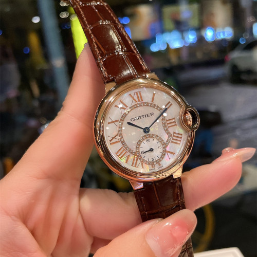Cartier Womens Watch Luxury Brand Design Fashion Type with Original Box