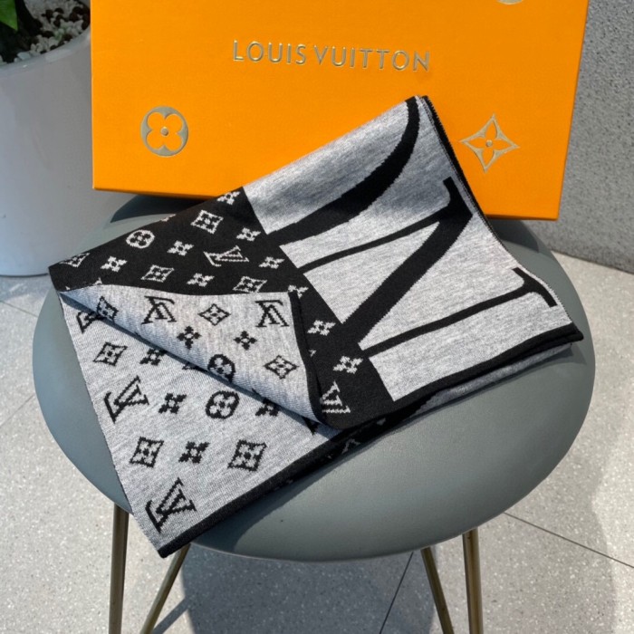 Louis Vuitton Scarves Men Womens Fashion Scarf with Original Box   