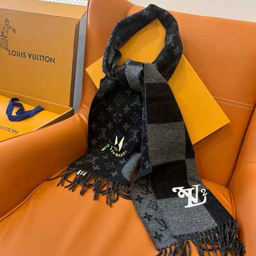 Louis Vuitton x Nigo Scarves Men Womens Fashion Scarf with Original Box   