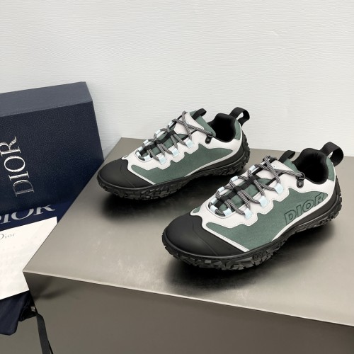 Dior Mens Shoes Sneakers Luxury Brand B28 SNEAKER DIORIZON DERBY SHOE Dior Oblique Jacquard and Rubber with Original Box 3SN277ZJW_H969