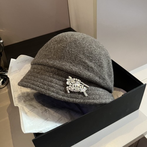 Burberry Womens Cap Bucket Hat Luxury Brand with Original Box  