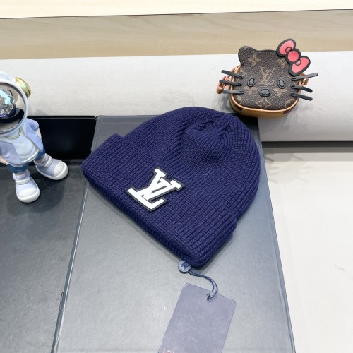 Louis Vuitton Womens Mens Cap Knit Hat Luxury Brand with Original Box  