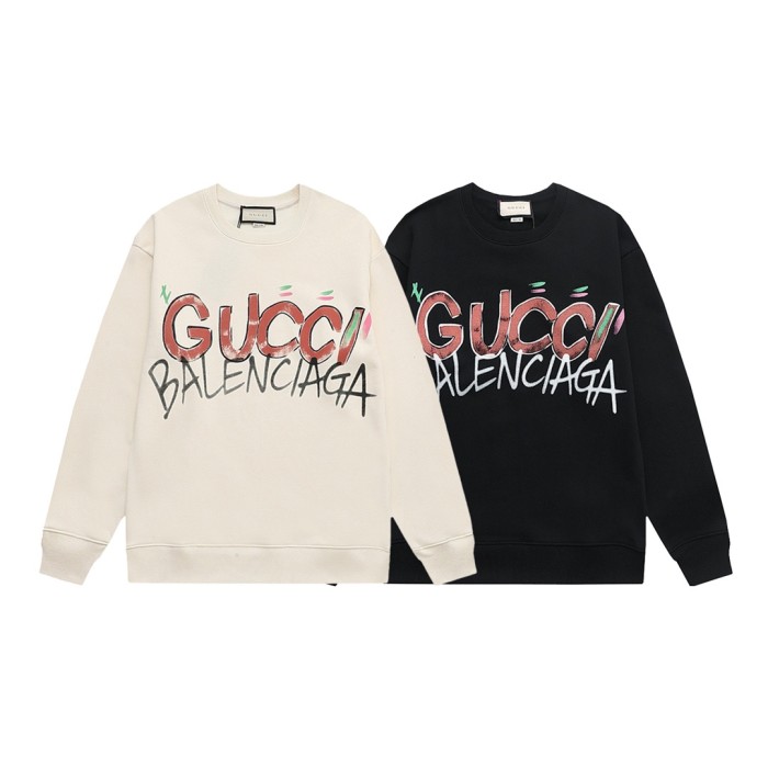 Gucci x Balenciaga Womens Mens Sweatshirt Luxury Brand Mens Sweatshirt   