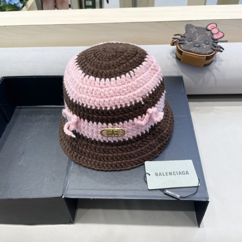 Balenciaga Womens Hats Luxury Brand Design Balenciaga Knit Bucket Hat with Original Box  