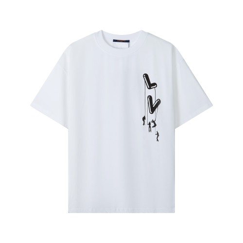 Louis Vuitton Luxury Brand Men Womens Short Sleeve T-Shirt   