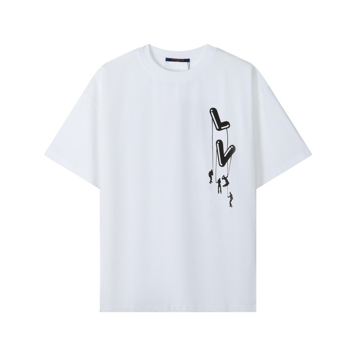 Louis Vuitton Luxury Brand Men Womens Short Sleeve T-Shirt   