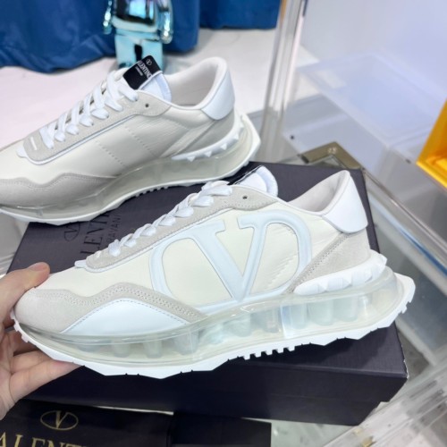 Valentino Garavani Mid-Top Calfskin VL7N Sneaker With Bands Mens Shoes Sneakers Luxury Brand with Original Box