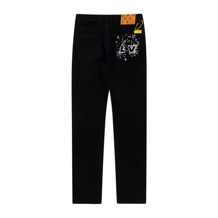 Louis Vuitton Luxury Brand Women Mens Pant Jeans   